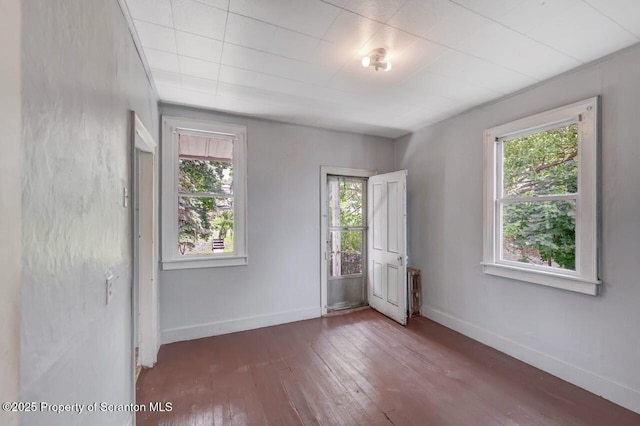 1725 Cedar Ave, Scranton, PA 18505 - spare room with healthy amount of natural light and wood-type flooring