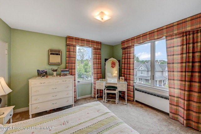 1107 Richmont St, Scranton, PA 18509 - carpeted bedroom featuring radiator, baseboards, and heating unit