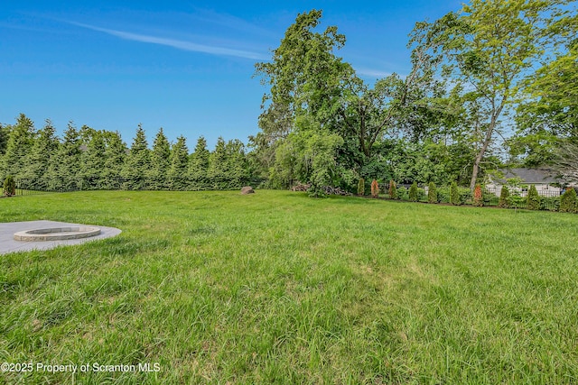 98 Electric St Unit L 1, Clarks Summit, PA 18411 - view of grassy yard with a fire pit