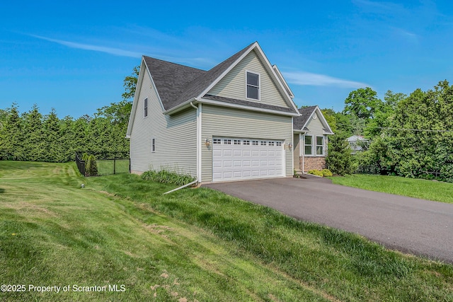 98 Electric St Unit L 1, Clarks Summit, PA 18411 - view of front of house with a garage, asphalt driveway, and a shingled roof