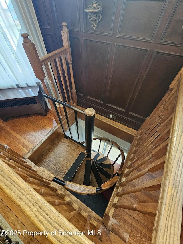 view of stairway