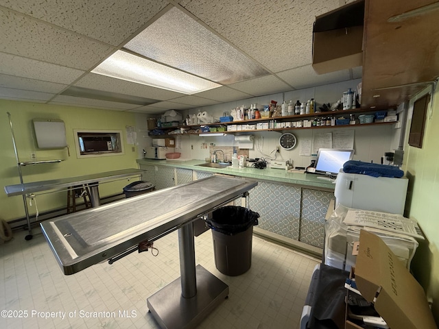 298 Crosstown Hwy, Union Dale, PA 18470 - interior space featuring a paneled ceiling