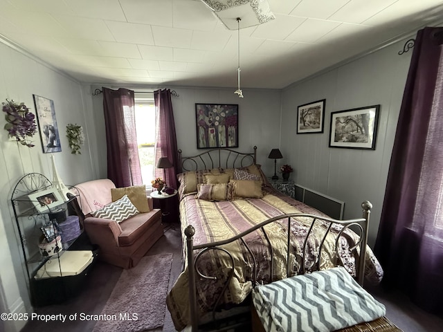 298 Crosstown Hwy, Union Dale, PA 18470 - bedroom featuring crown molding