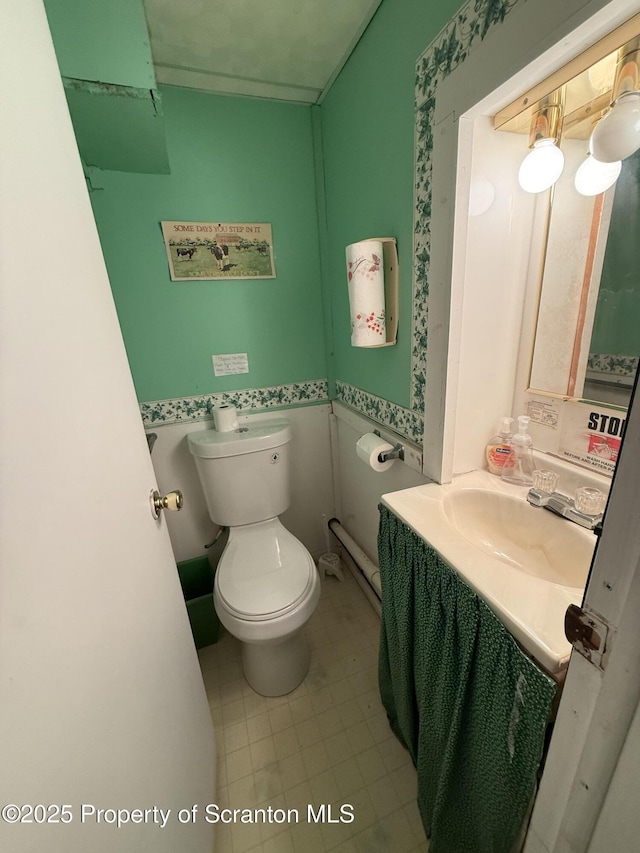 298 Crosstown Hwy, Union Dale, PA 18470 - bathroom with toilet and vanity
