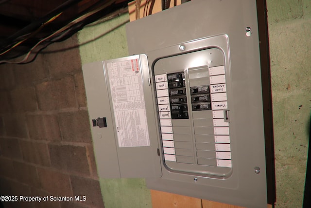 utility room with electric panel