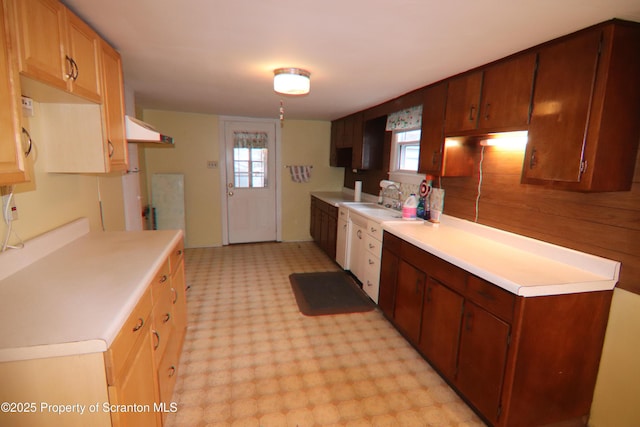 kitchen with sink and a wealth of natural light