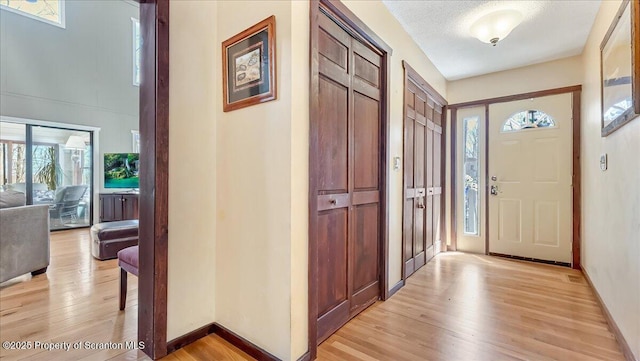 141 Cove Point Cir, Lakeville, PA 18438 - entrance foyer with light wood-style floors and baseboards