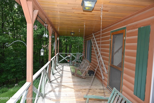 219 Sutton Rd, New Milford, PA 18834 - view of wooden porch