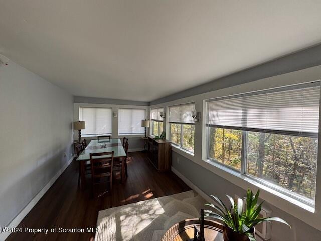 view of sunroom