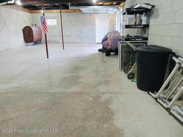 13 Hillside St Unit L 25, Nicholson, PA 18446 - below grade area with oil tank and concrete block wall