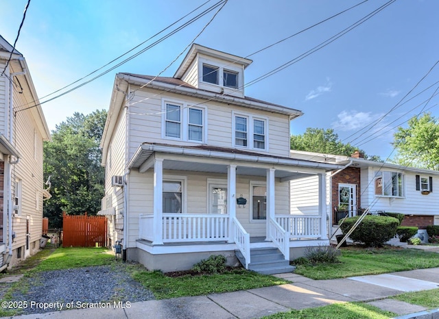 15 Leonard St, Wilkes-Barre, PA 18702 - american foursquare style home with a porch