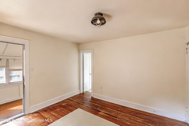 15 Leonard St, Wilkes-Barre, PA 18702 - unfurnished room with hardwood / wood-style floors and baseboards