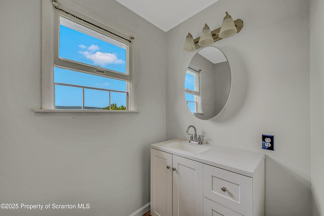 633 Connell St, Scranton, PA 18505 - bathroom with vanity and plenty of natural light