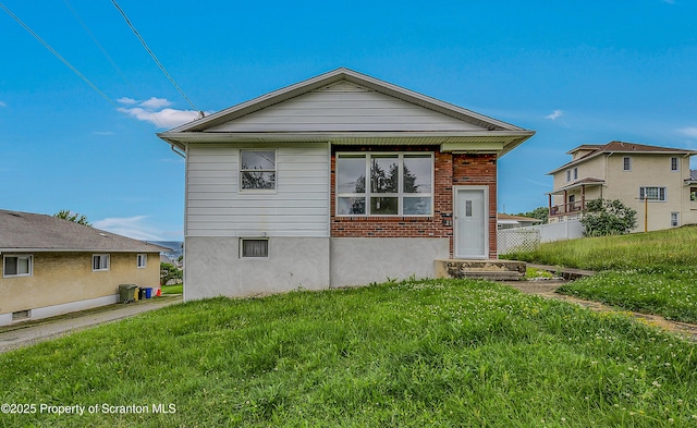 633 Connell St, Scranton, PA 18505 - view of front of property featuring a front lawn and brick siding