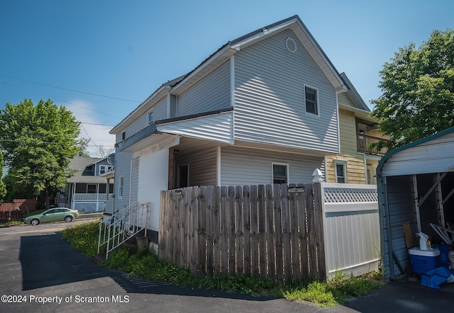 view of property exterior