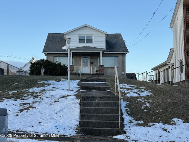 view of front of house with a porch