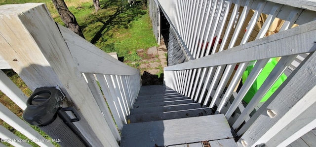 view of staircase