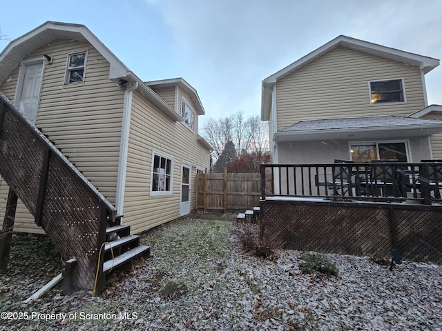 view of back of property