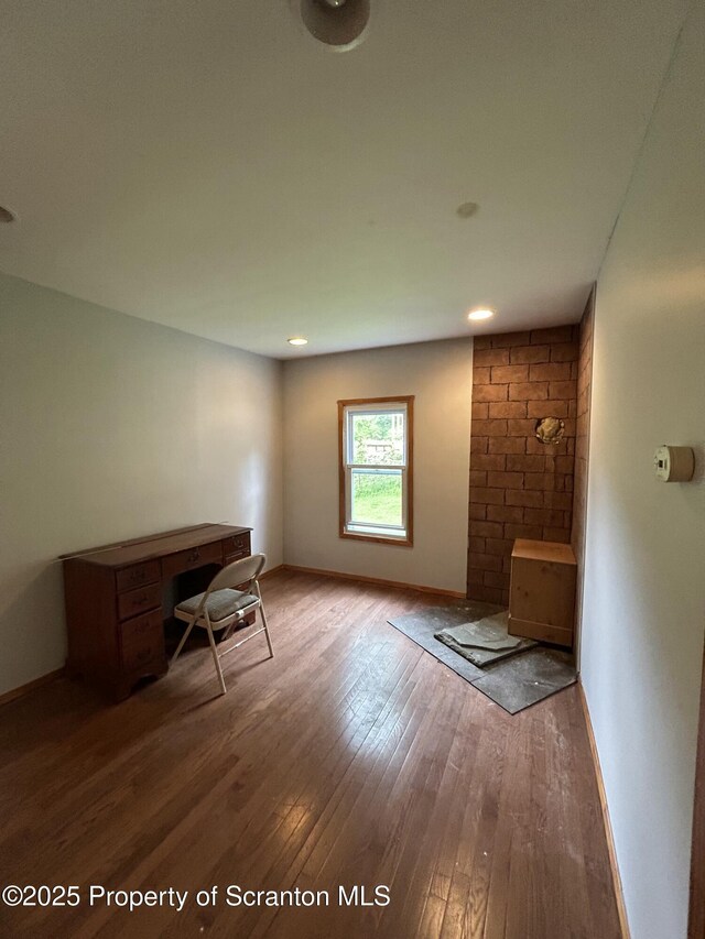 439 Old Union Rd, Equinunk, PA 18417 - unfurnished office featuring wood-type flooring