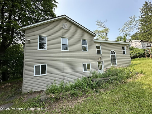 439 Old Union Rd, Equinunk, PA 18417 - view of property exterior with a yard