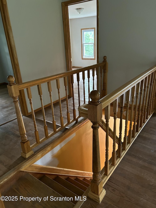 439 Old Union Rd, Equinunk, PA 18417 - stairway featuring wood finished floors