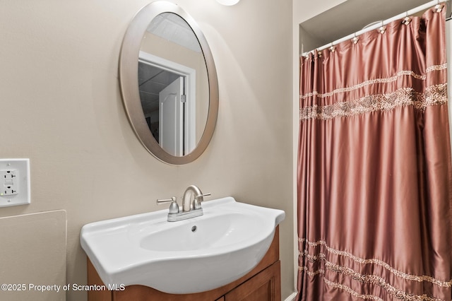 bathroom featuring vanity