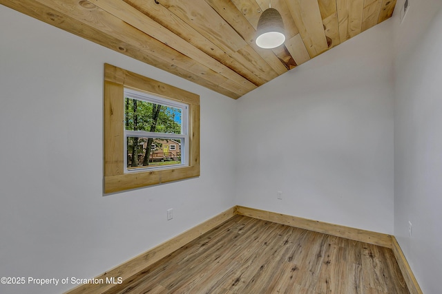 28 Holland Rd, Hawley, PA 18428 - empty room with wood finished floors and vaulted ceiling