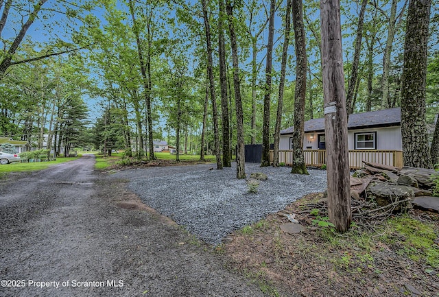 28 Holland Rd, Hawley, PA 18428 - view of yard with a deck