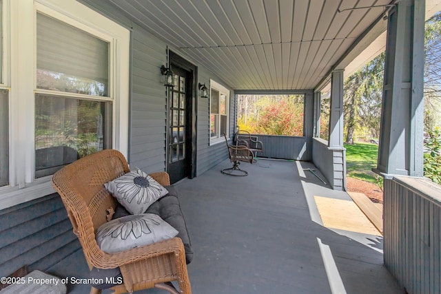 675 Apple Tree Rd, Harding, PA 18643 - view of covered porch