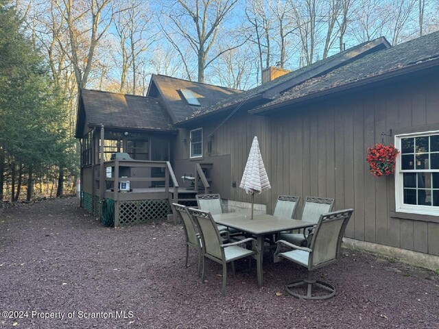 view of patio / terrace with a deck