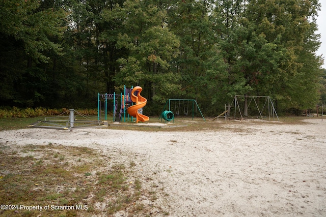 view of jungle gym