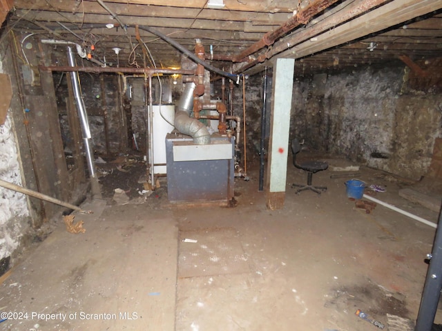 view of basement