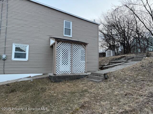 view of back of property