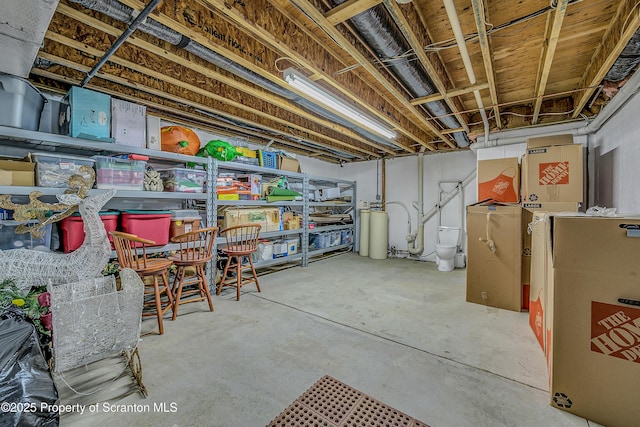 33 Hedge Row Run, Clarks Summit, PA 18411 - unfinished basement with a water softener system