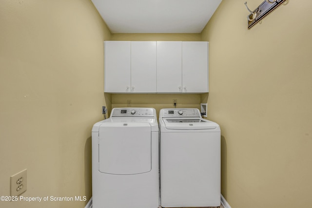 33 Hedge Row Run, Clarks Summit, PA 18411 - laundry area featuring cabinet space and washing machine and dryer