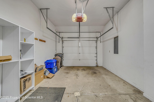 33 Hedge Row Run, Clarks Summit, PA 18411 - garage featuring electric panel and a garage door opener