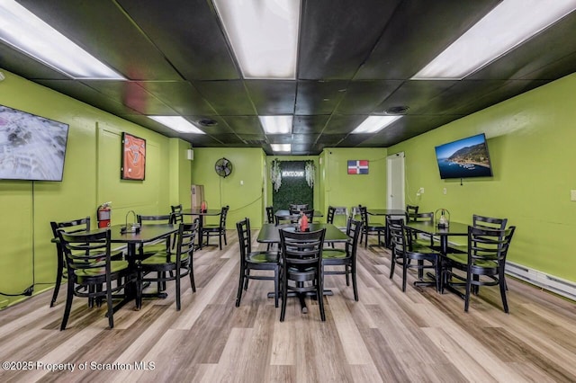 401-405 S Main Ave, Scranton, PA 18504 - dining space featuring a paneled ceiling and wood finished floors