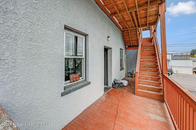 401-405 S Main Ave, Scranton, PA 18504 - view of patio / terrace featuring stairs