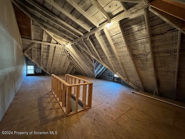 view of attic