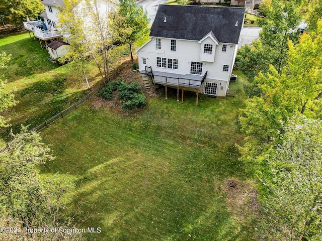 birds eye view of property