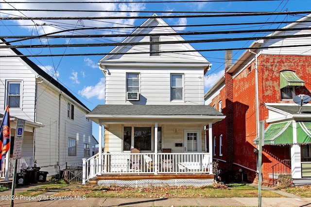 front facade with cooling unit