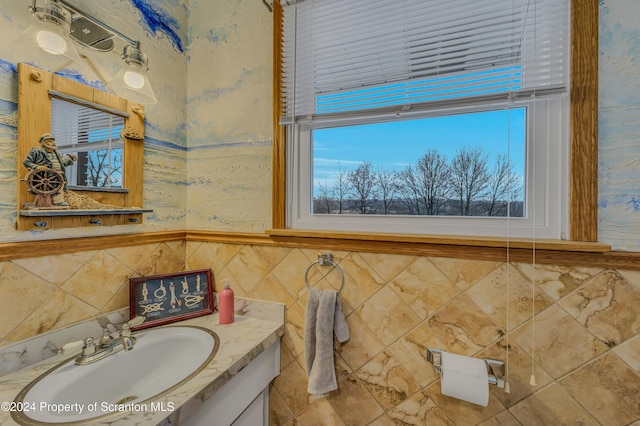 bathroom featuring vanity