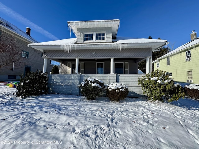 view of front facade with a porch