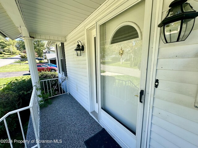 1402 Cherry St, Scranton, PA 18505 - property entrance featuring a porch