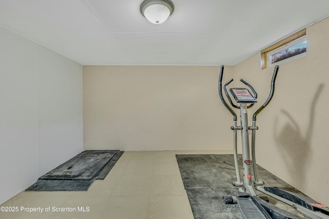 view of exercise area