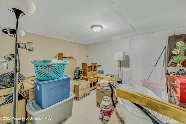 view of storage area