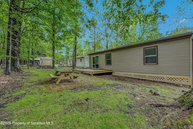 40 Honey Bear Rd, Lake Ariel, PA 18436 - rear view of house featuring a wooden deck