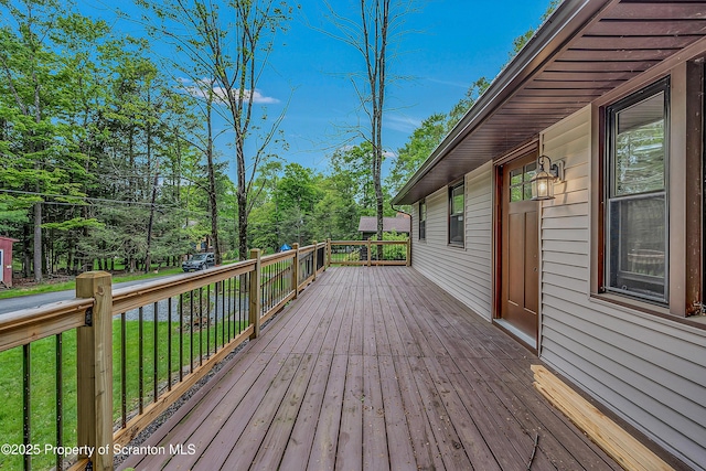 40 Honey Bear Rd, Lake Ariel, PA 18436 - view of wooden terrace