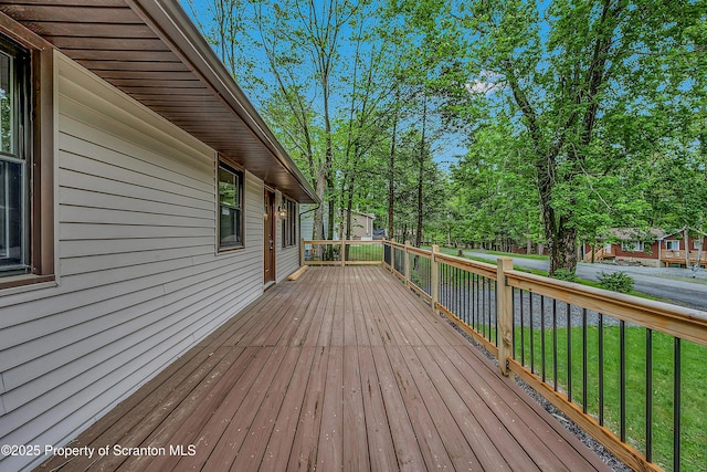 40 Honey Bear Rd, Lake Ariel, PA 18436 - deck featuring a lawn