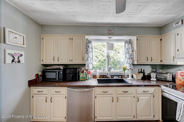 kitchen with stainless steel appliances and sink